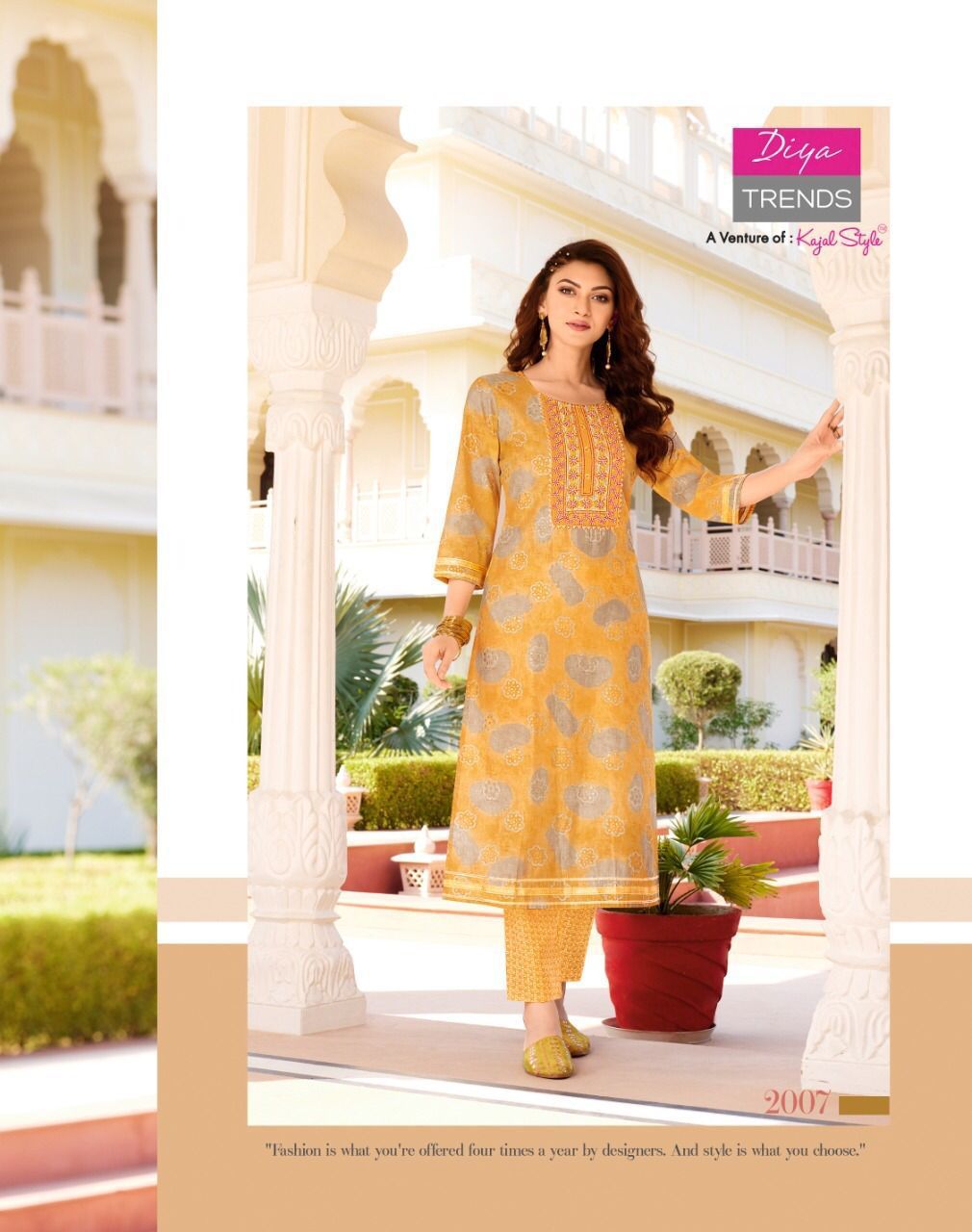 Diya Trends Goldy Vol 2 Fancy Ethnic Wear Wholesale Kurtis With Bottom Catalog